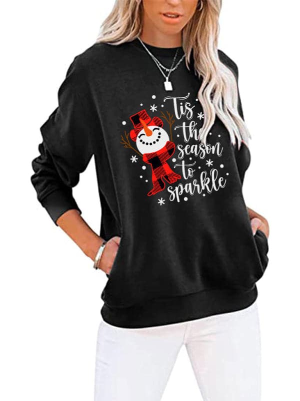 Festive Long Sleeve Snowman Top