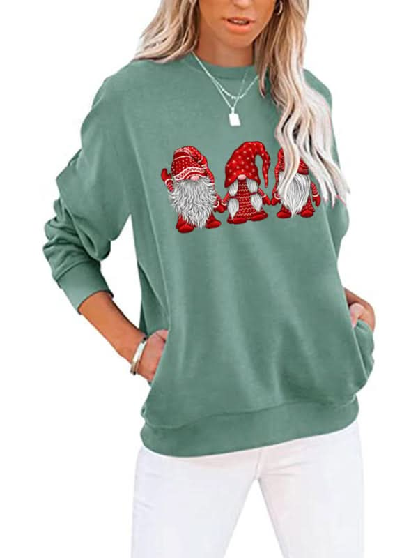 Festive Santa Bat Sleeve Top