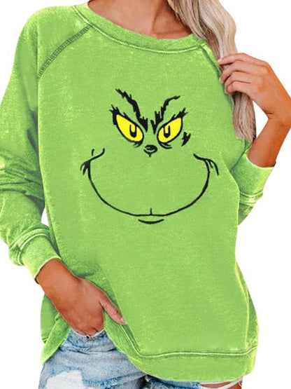 Women's Grinch Print Sweatshirt