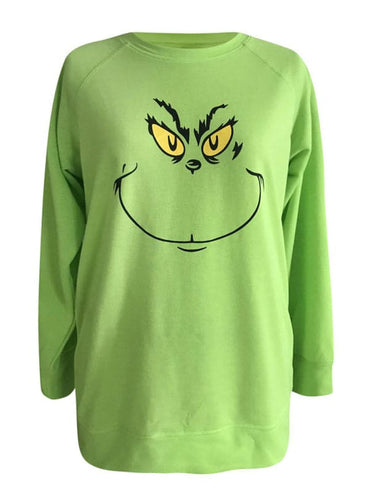 Women's Grinch Print Sweatshirt