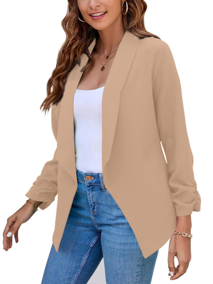 Women's Coat Double-Layer Suit Lapel Small Suit for Casual Wear
