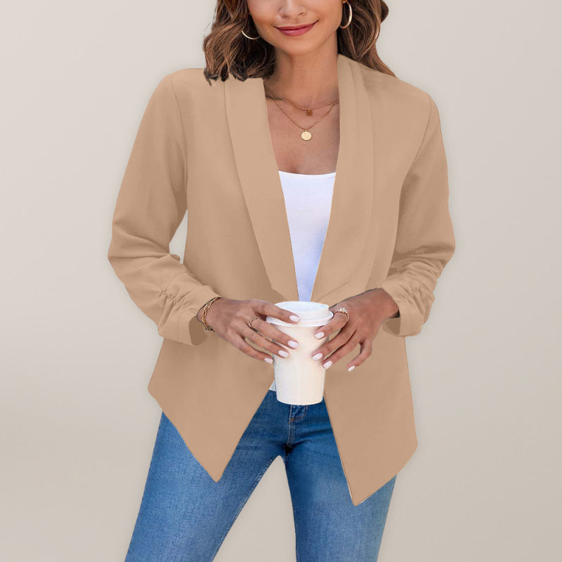 Women's Coat Double-Layer Suit Lapel Small Suit for Casual Wear