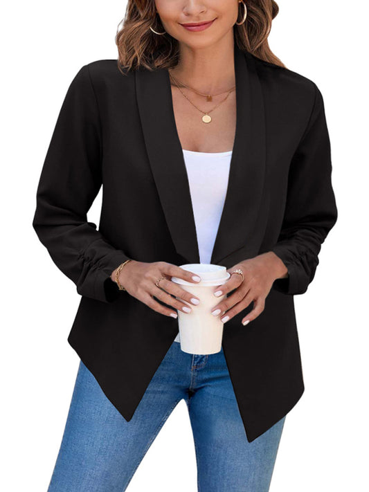 Women's Coat Double-Layer Suit Lapel Small Suit for Casual Wear