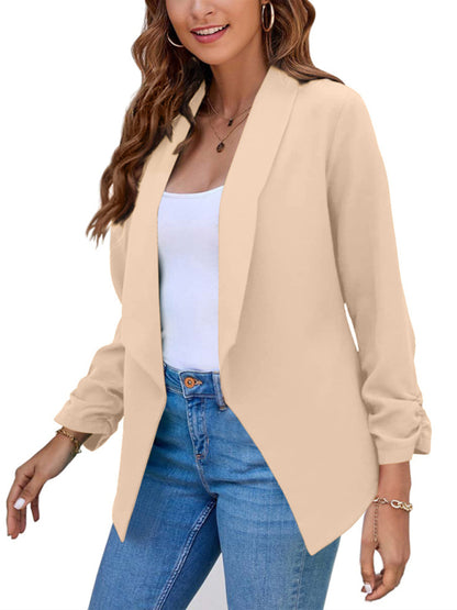 Women's Coat Double-Layer Suit Lapel Small Suit for Casual Wear