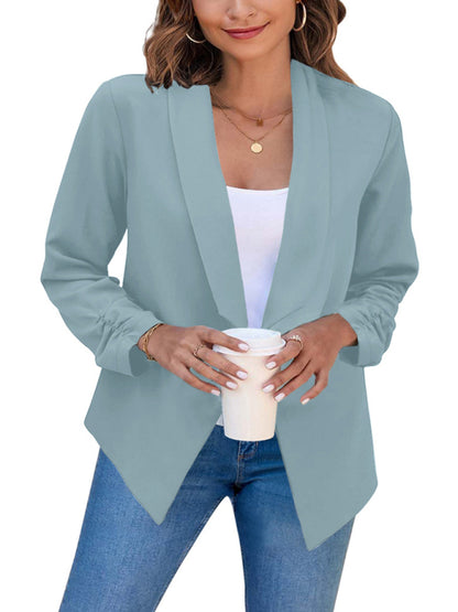 Women's Coat Double-Layer Suit Lapel Small Suit for Casual Wear