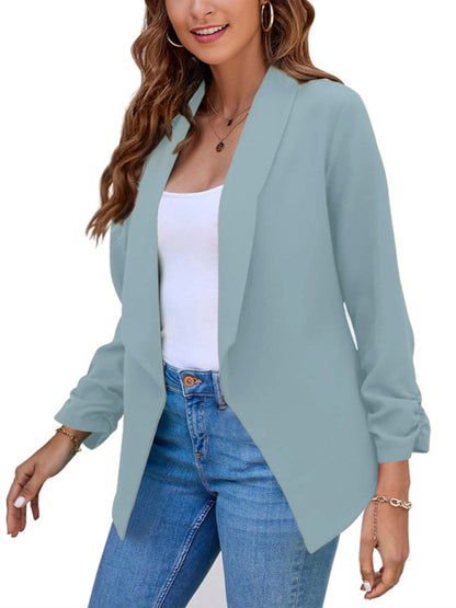 Women's Coat Double-Layer Suit Lapel Small Suit for Casual Wear