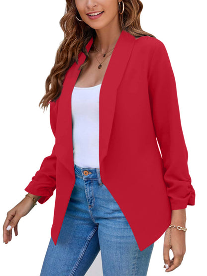 Women's Coat Double-Layer Suit Lapel Small Suit for Casual Wear
