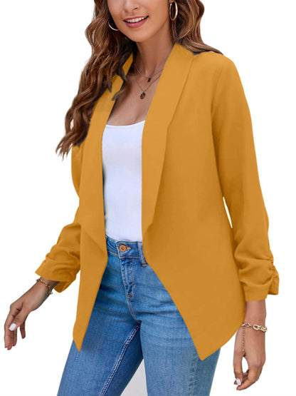Women's Coat Double-Layer Suit Lapel Small Suit for Casual Wear