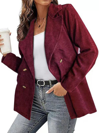 New Style Jacket Solid Color Suit Button Coat for Men