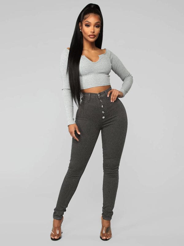 Women's high waist lift jeans