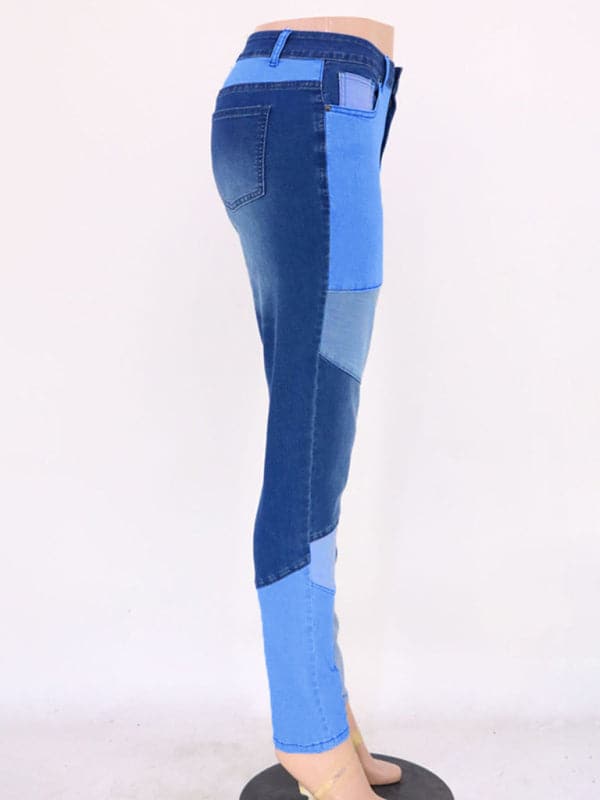 Stylish women's high waist jeans