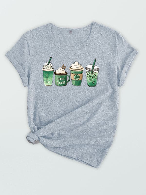 Charming clover tee for women