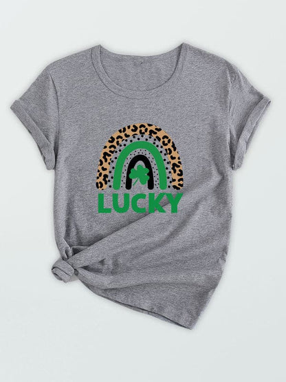 Lucky rainbow casual t-shirt