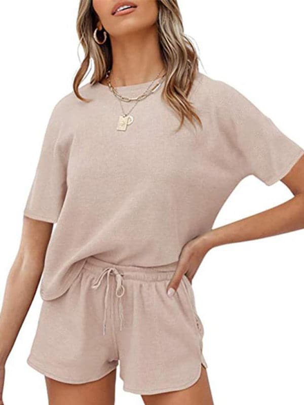 Cozy women's waffle loungewear set