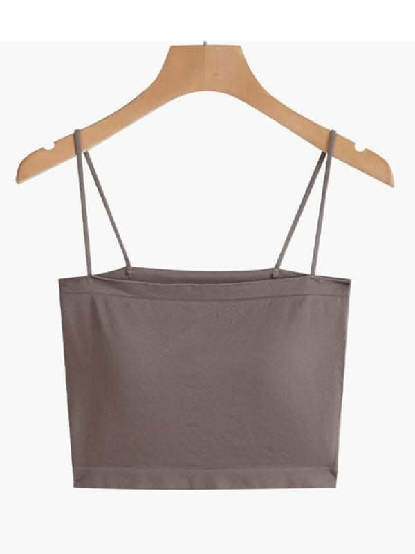 Women's Knitted High Elastic Cropped Camisole.