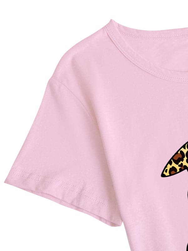 Leopard bunny cute tee shirt