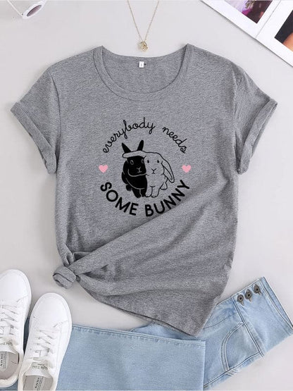 Whimsical bunny tee - casual style