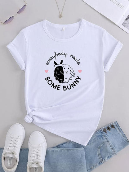 Whimsical bunny tee - casual style