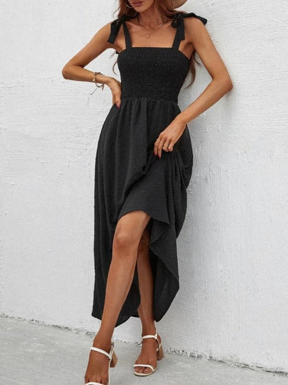 Sexy Slim Dress Sleeveless Sling Print Temperament Women's Long Dress.