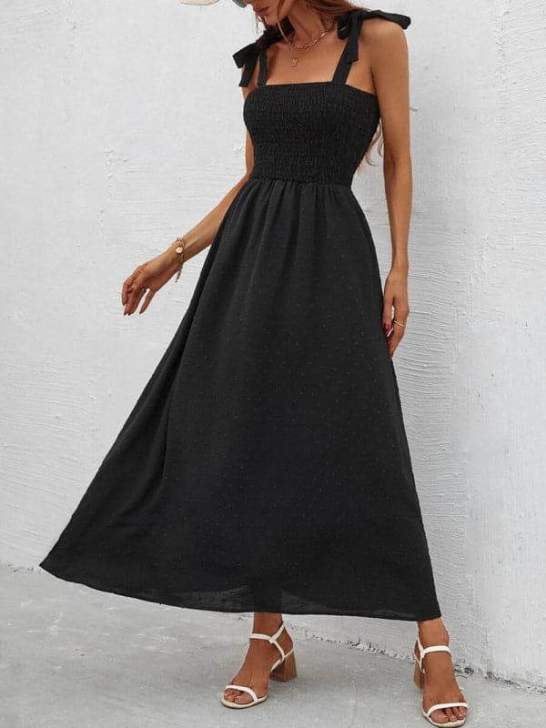 Sexy Slim Dress Sleeveless Sling Print Temperament Women's Long Dress.