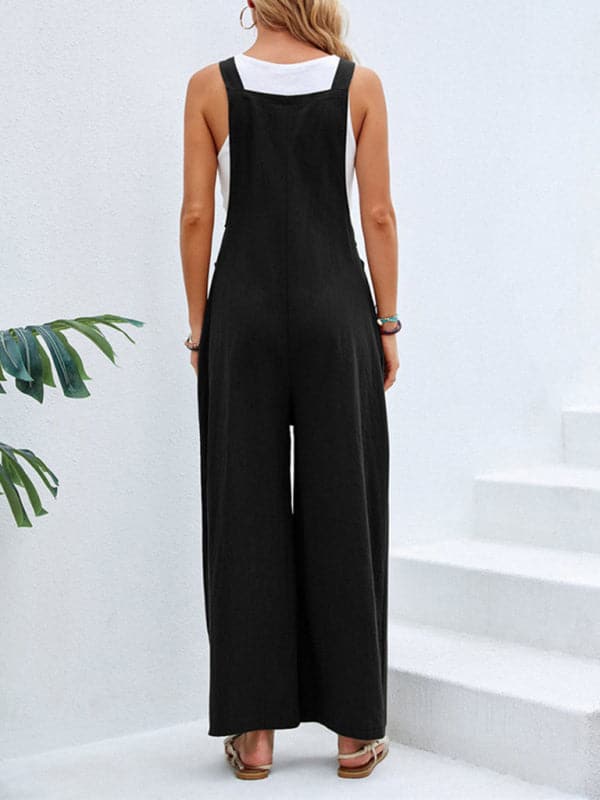 Stylish women's bib overalls, spring-summer