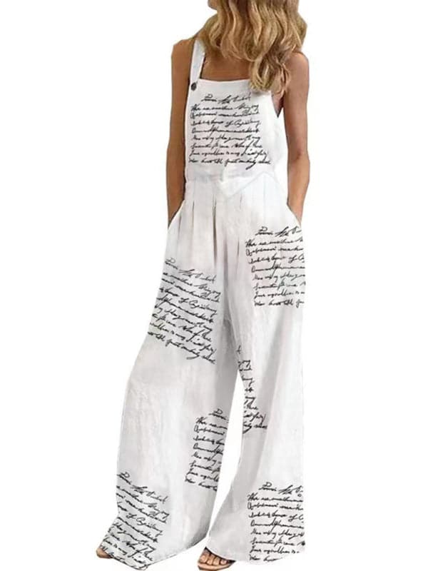 Bohemian wide leg jumpsuit for women