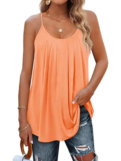 Chic loose camisole in solid colors