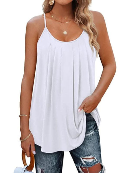 Chic loose camisole in solid colors