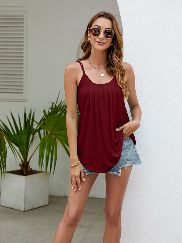 Chic loose camisole in solid colors