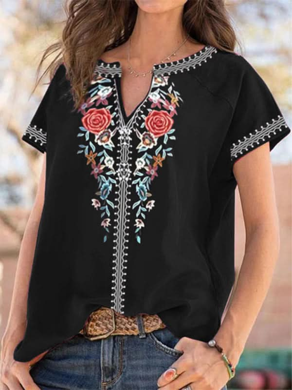 Women's casual ethnic style top