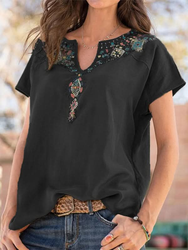 Women's casual ethnic style top