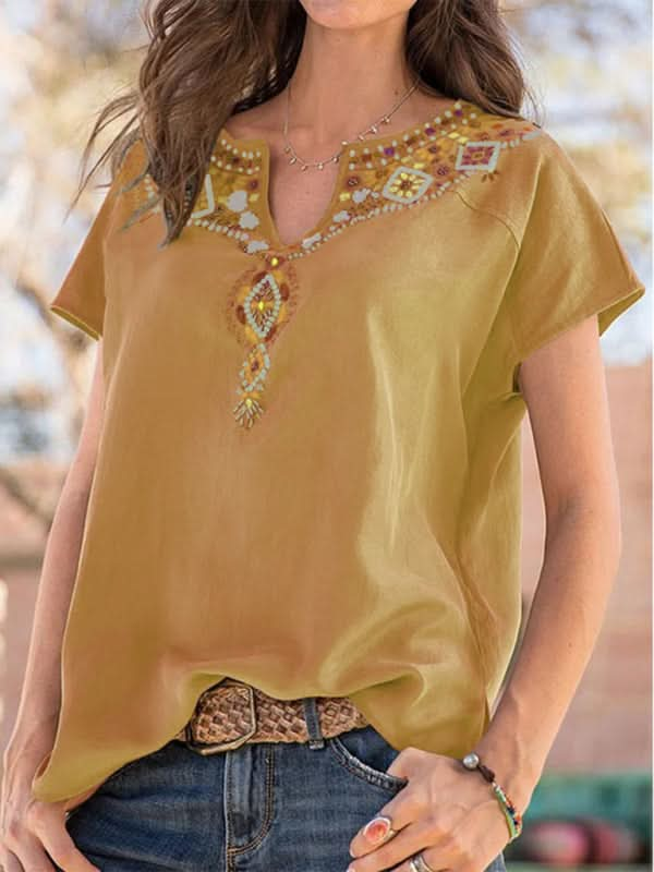 Women's casual ethnic style top