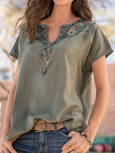 Women's casual ethnic style top