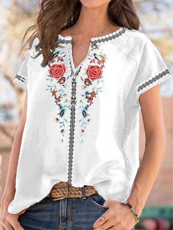 Women's casual ethnic style top