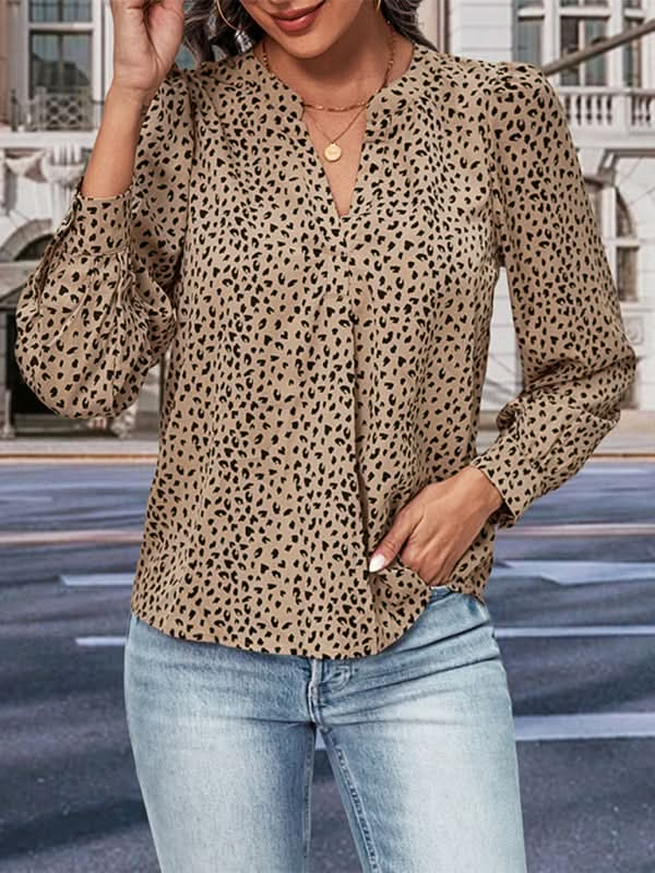 Women's Leopard Print Blouse