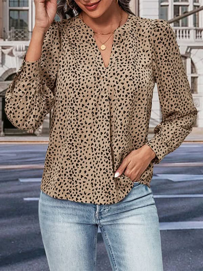 Women's Leopard Print Blouse