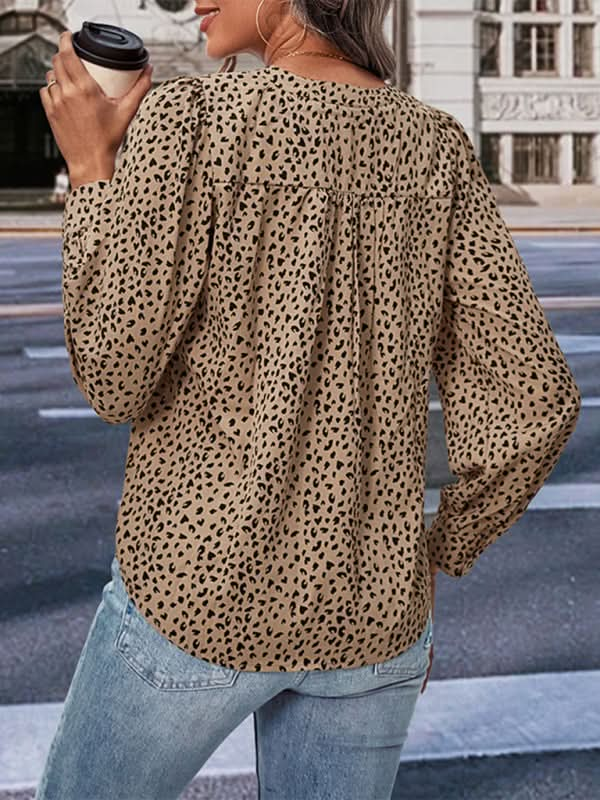 Women's Leopard Print Blouse