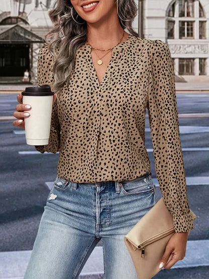 Women's Leopard Print Blouse