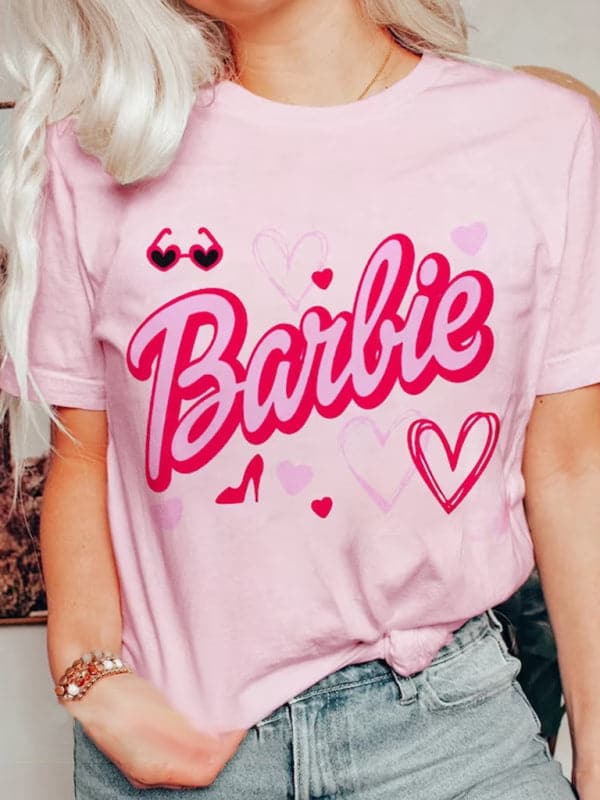 Barbie women's graphic tee - knit, casual