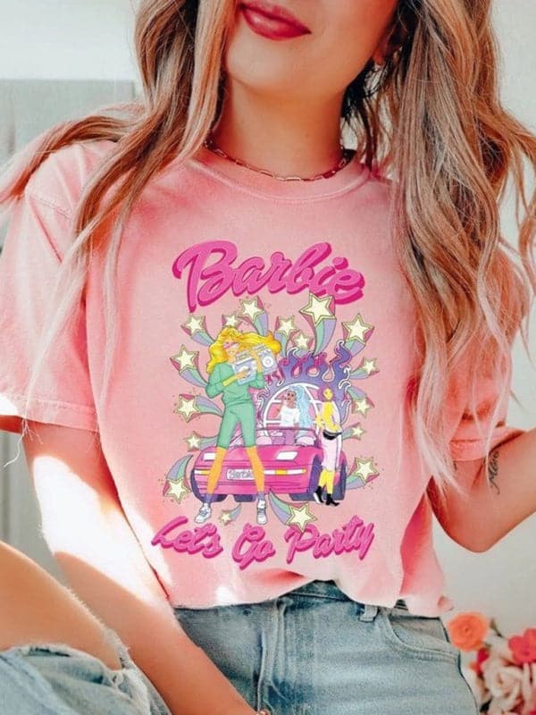 Barbie women's graphic tee - knit, casual