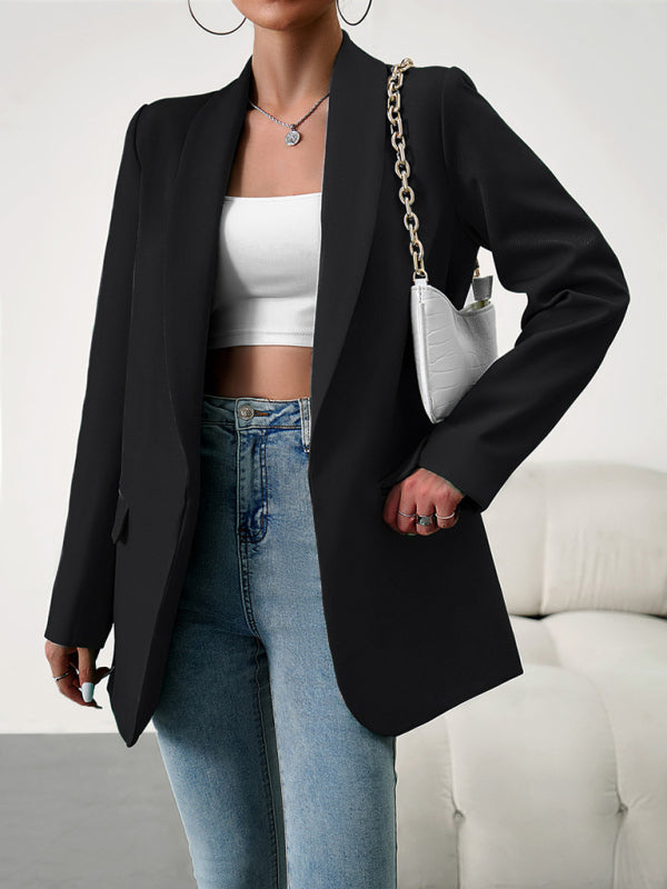 Temperament Commuter Lapel Ladies Blazer Suit for Spring
