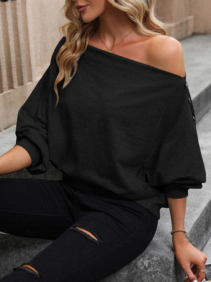 Chic knitted off-shoulder top