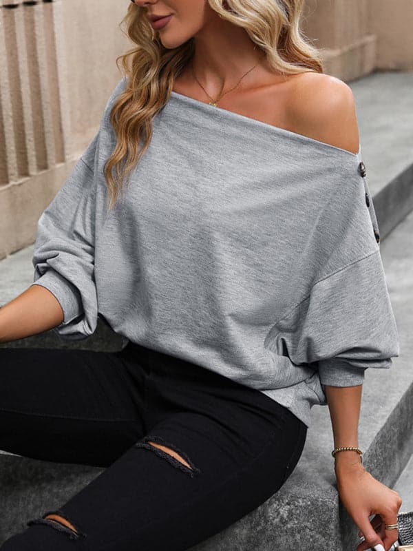 Chic knitted off-shoulder top