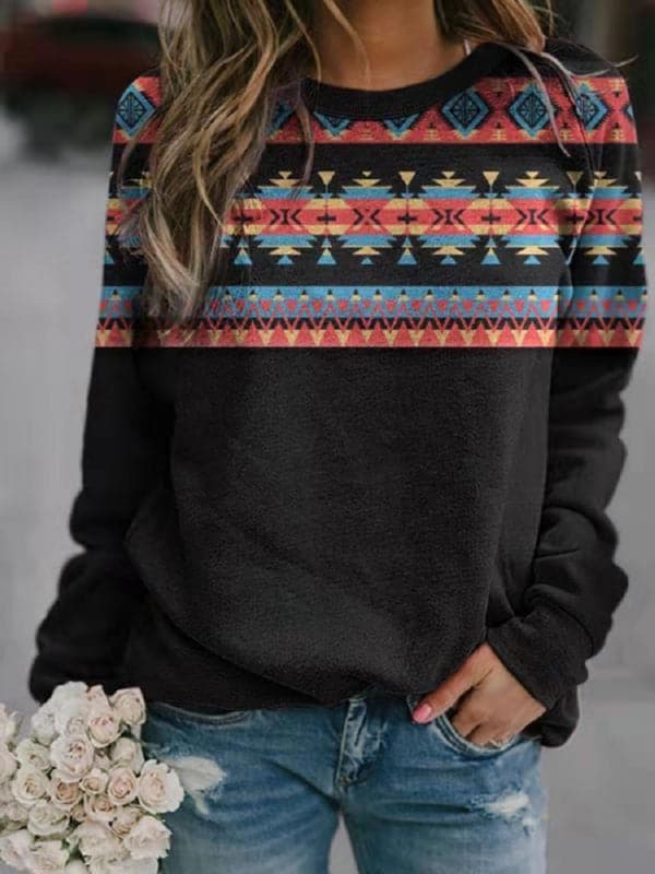 Chic rhombus ladies sweater