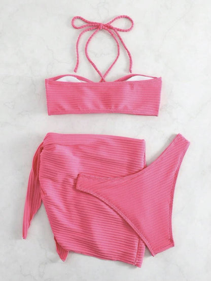 Women’s Leisure Style Sleeveless Bikini Set for Summer Fun