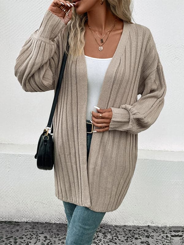 Chic women's long sleeve cardigan