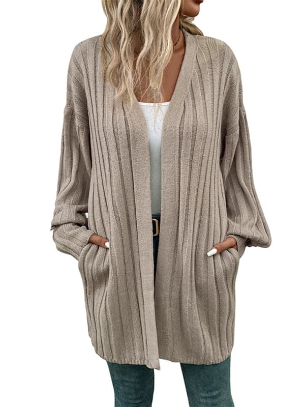 Chic women's long sleeve cardigan