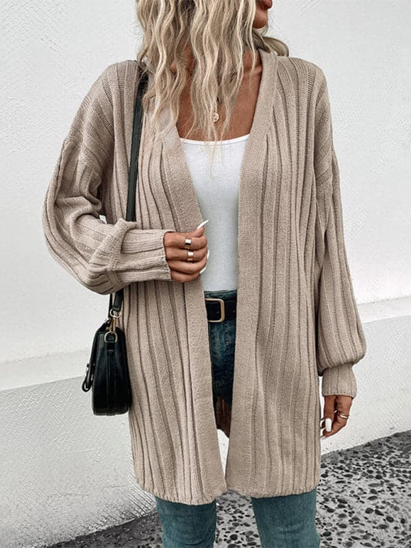 Chic women's long sleeve cardigan