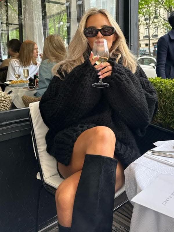 New women's sweater pullover fluffy long sleeve turtleneck sweater.