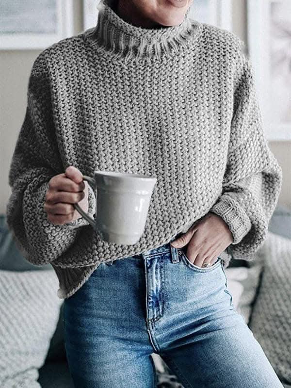 New Fashionable Contrast Color Knitted Sweater Cardigan Jacket Sweater.